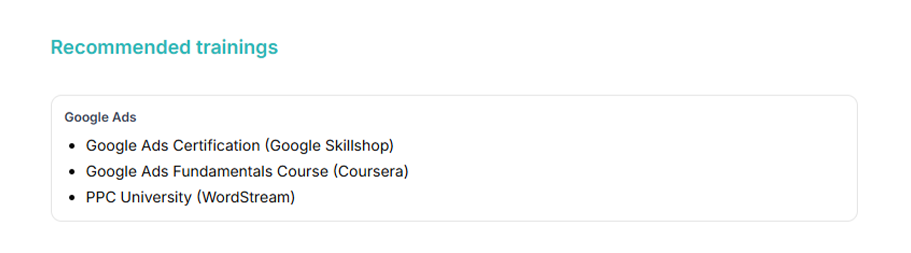 Job-Relevant Training
